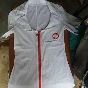 Zombie nurse costume dress